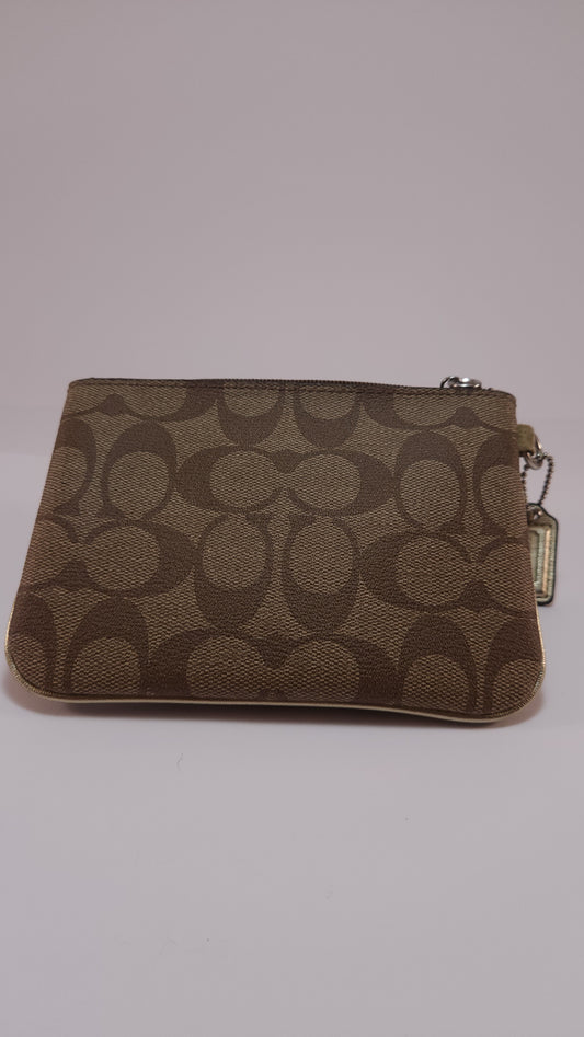 Bolso de Mano Coach Café con Monograma