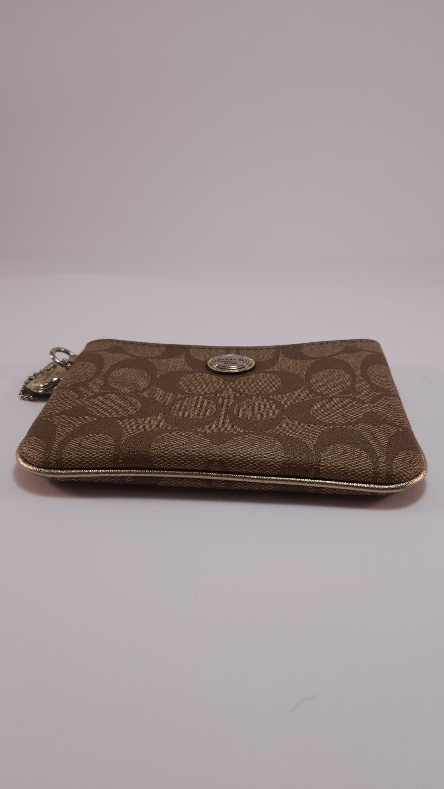 Bolso de Mano Coach Café con Monograma