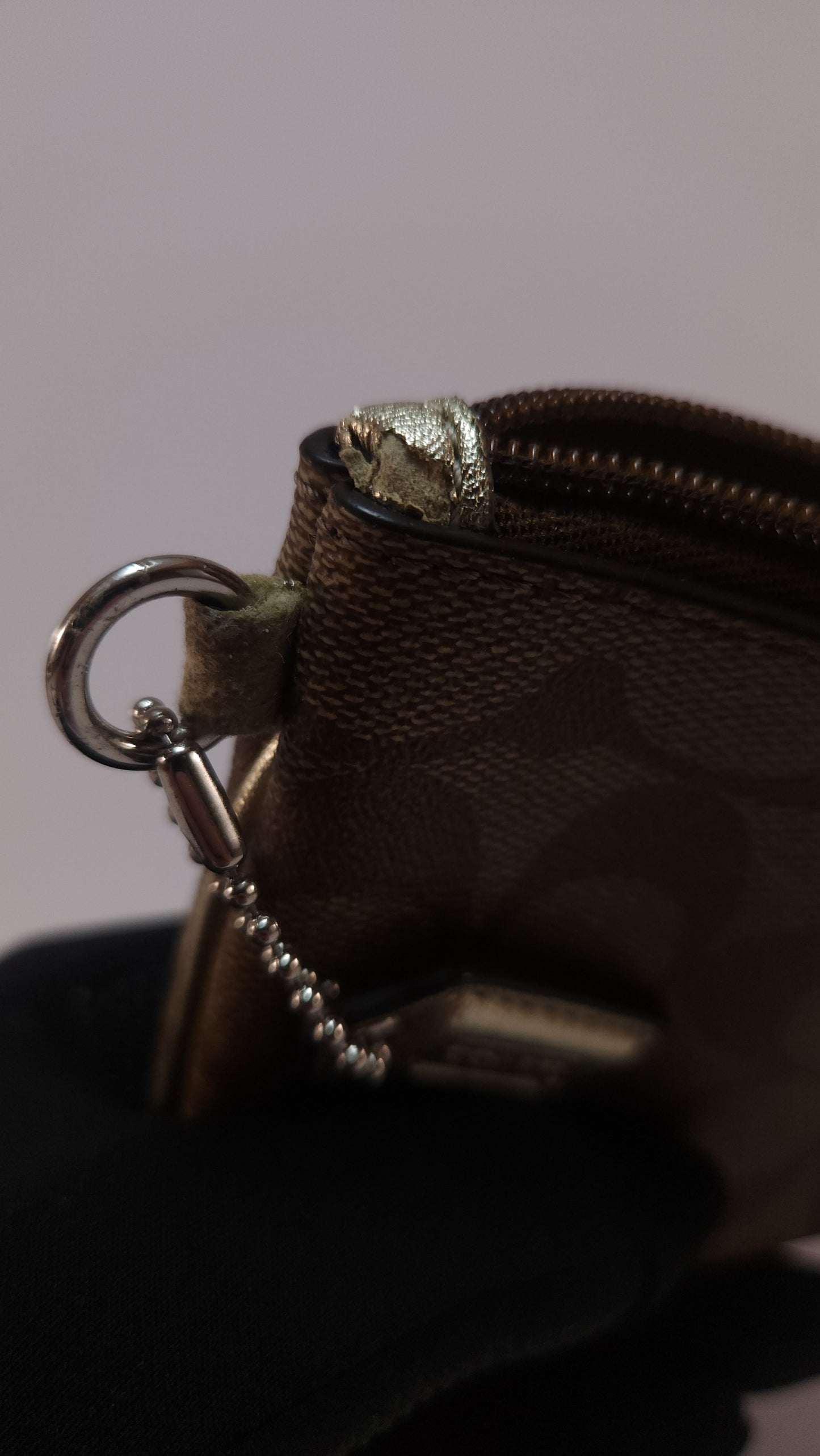 Bolso de Mano Coach Café con Monograma