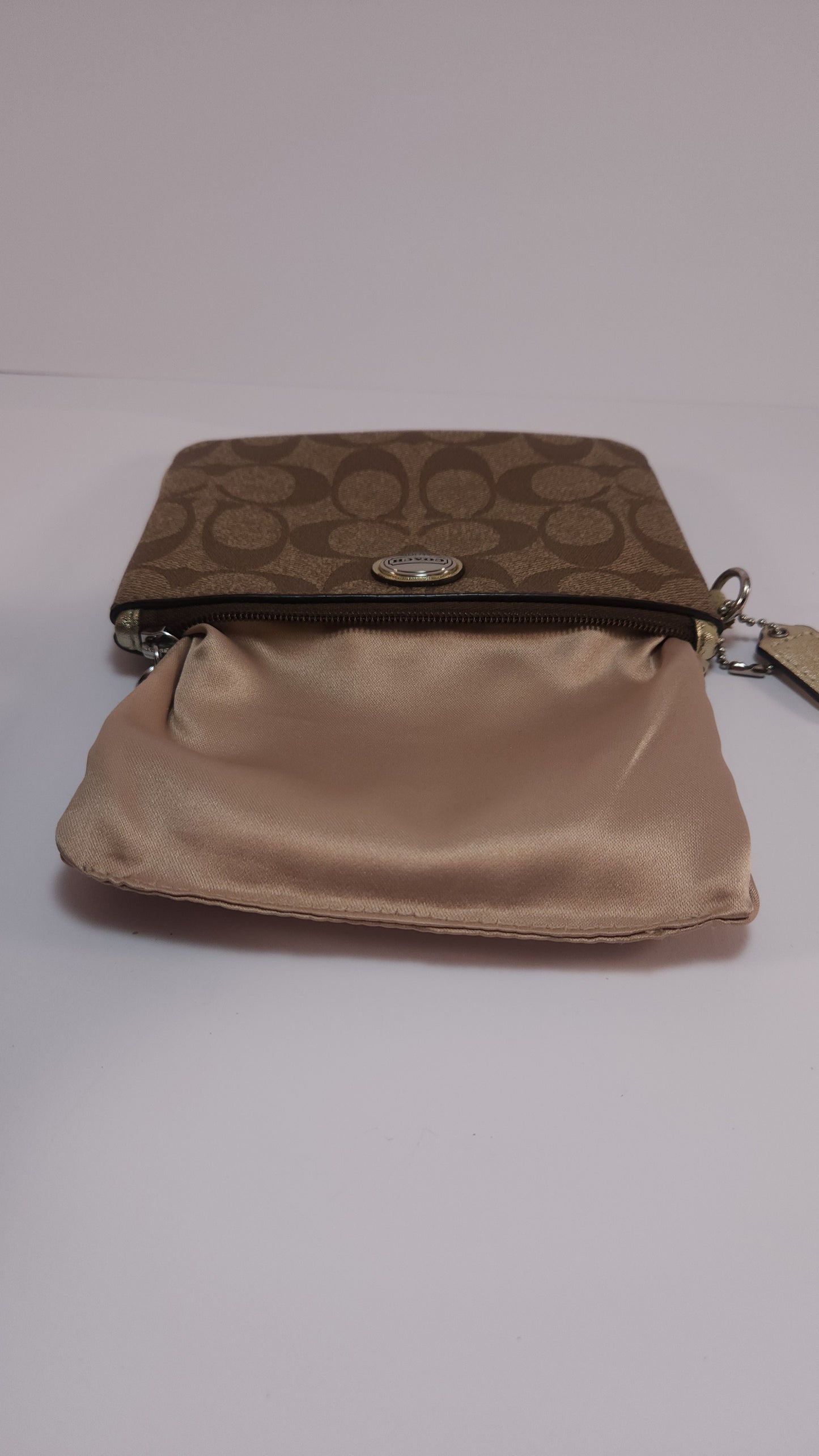 Bolso de Mano Coach Café con Monograma