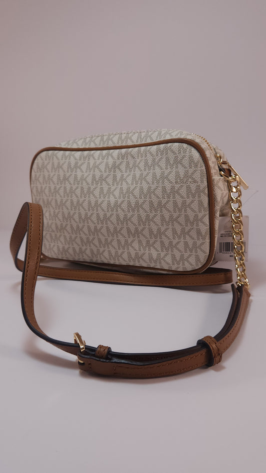 Michael Kors Bolso Cruzado Vanilla Monograma - Nuevo y Original