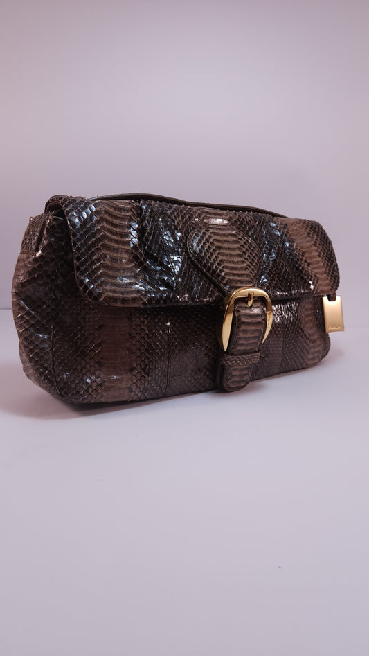 Bolsa de Mano Furla Estilo Pitón