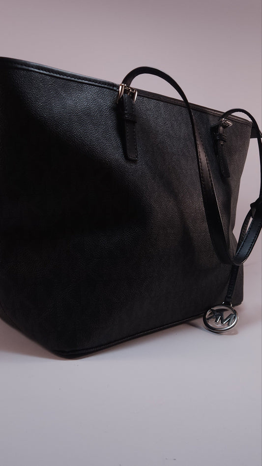 Michael Kors Bolsa Shoulder Monogram Negra