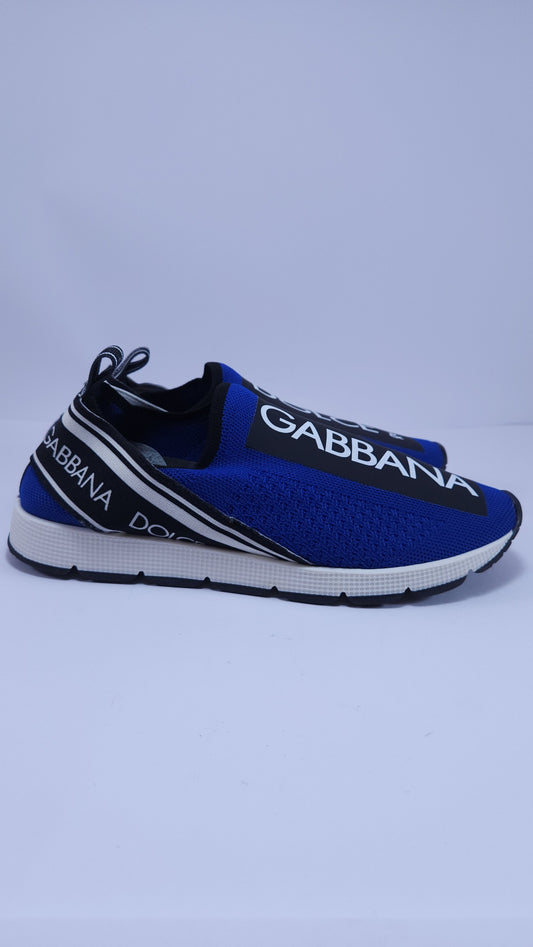 Dolce & Gabbana Slip-On Azul – Con Certificado de Autenticidad