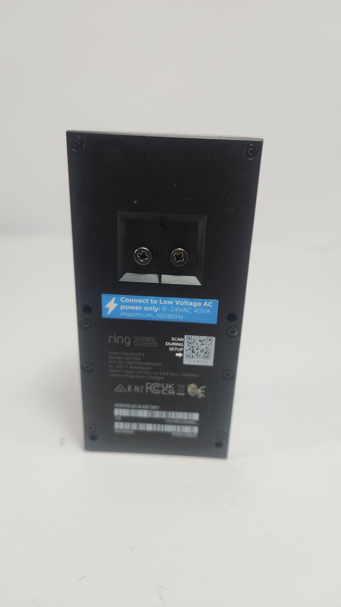 Ring Video Doorbell – Timbre Inteligente con Cámara (Pre-loved)