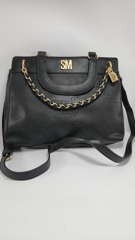 Steve Madden Embossed Logo Blisha Chain Satchel