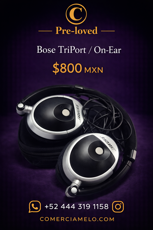 Bose TriPort / On-Ear – Negro con plata