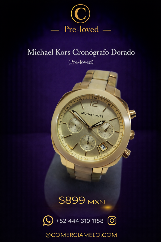 Michael Kors Cronógrafo Dorado