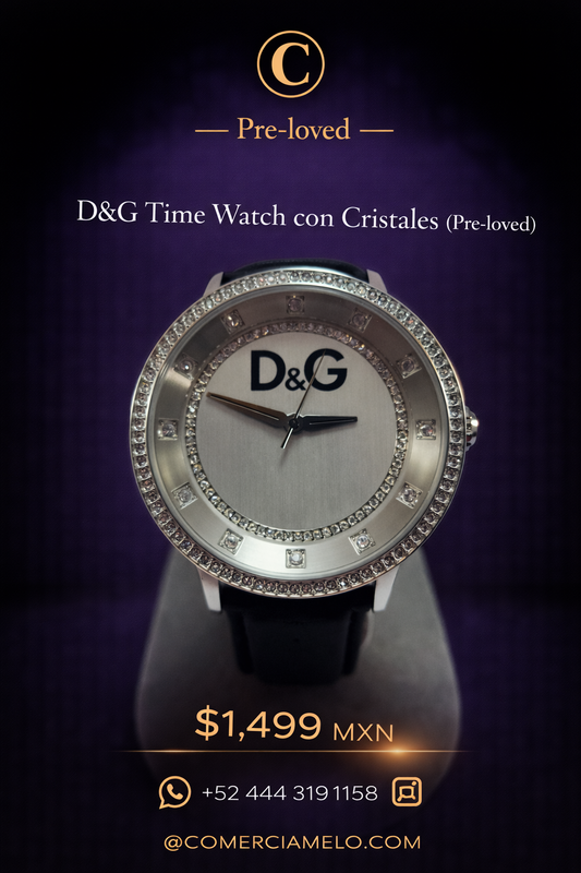 D&G Time Watch with Crystals