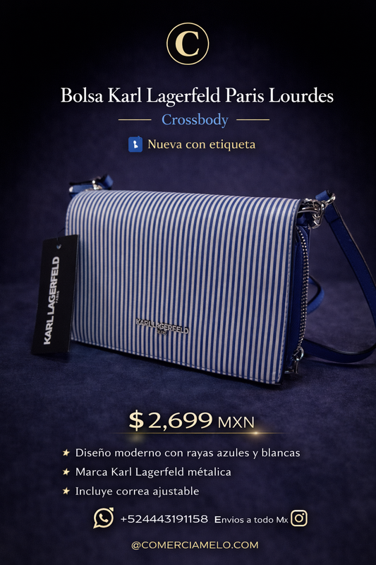 Bolsa Karl Lagerfeld Paris Lourdes Crossbody