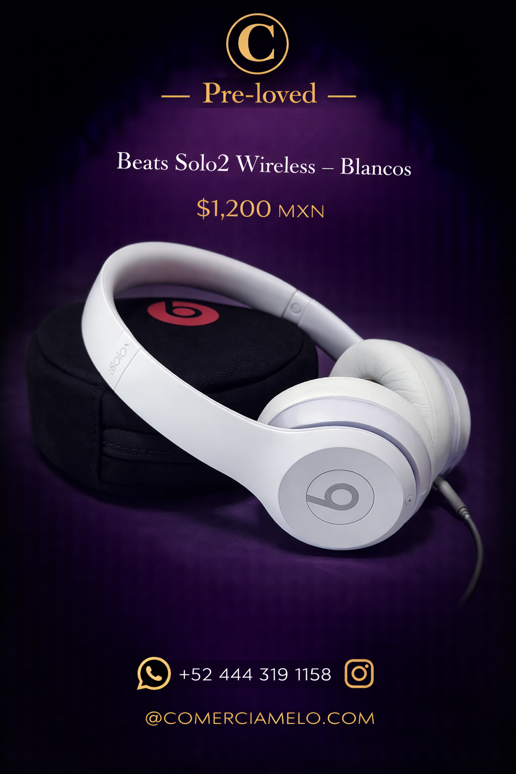 Beats Solo2 Wireless – Blancos