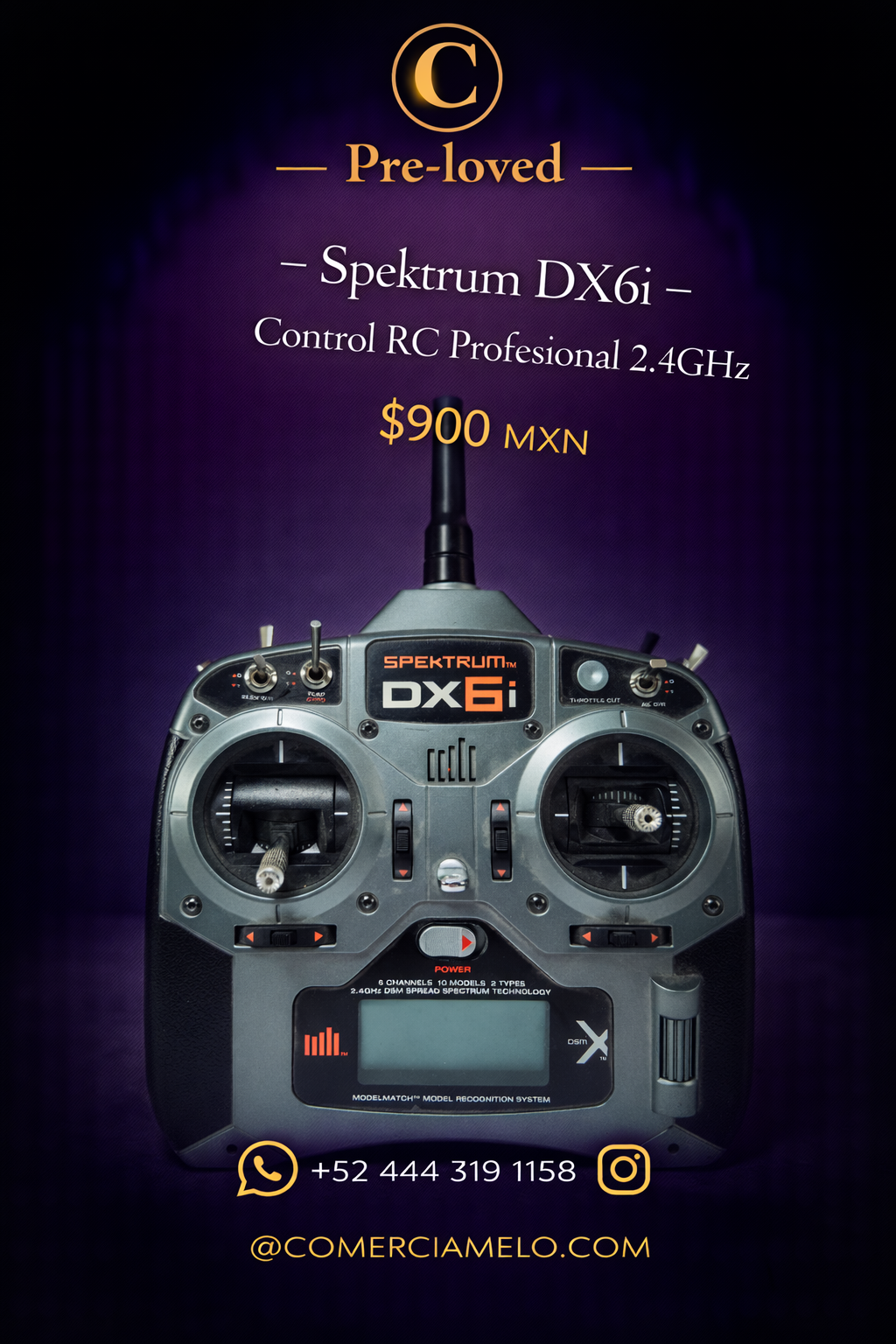 Spektrum DX6i – Control RC Profesional 2.4GHz