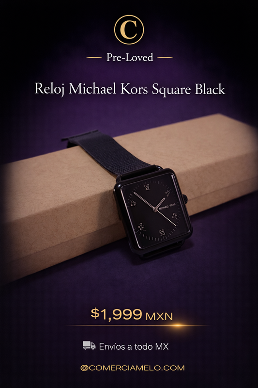 Reloj Michael Kors Square Black