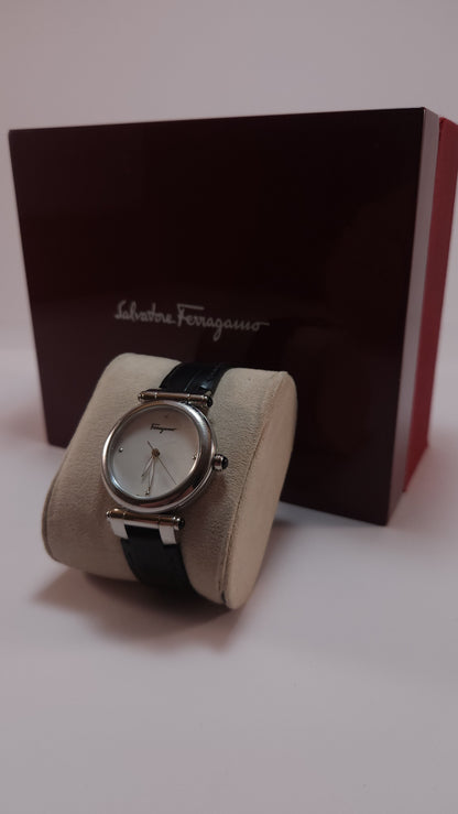 Reloj Salvatore Ferragamo Firenze Vintange - Correa de Piel- Mujer