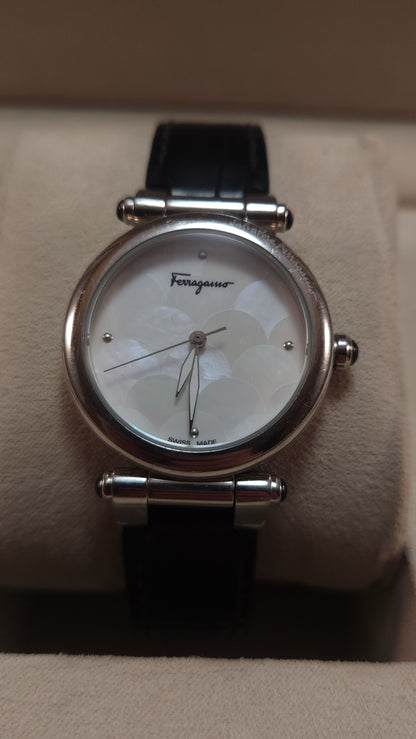 Reloj Salvatore Ferragamo Firenze Vintange - Correa de Piel- Mujer