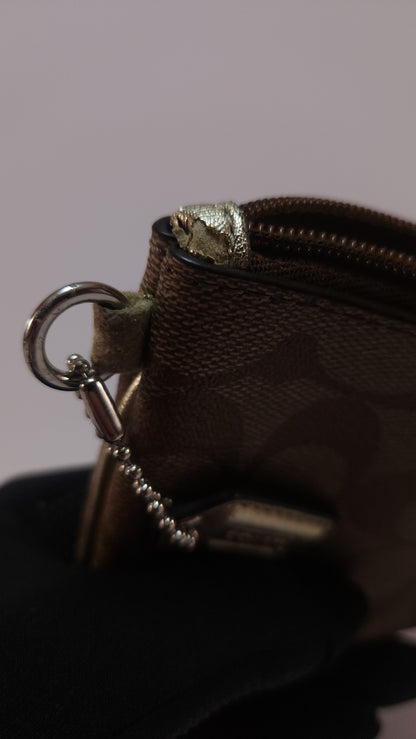 Bolso de Mano Coach Café con Monograma