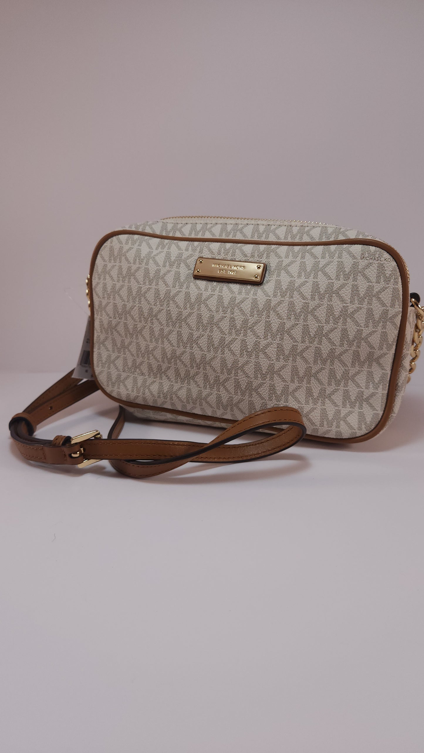 Michael Kors Bolso Cruzado Vanilla Monograma - Nuevo y Original