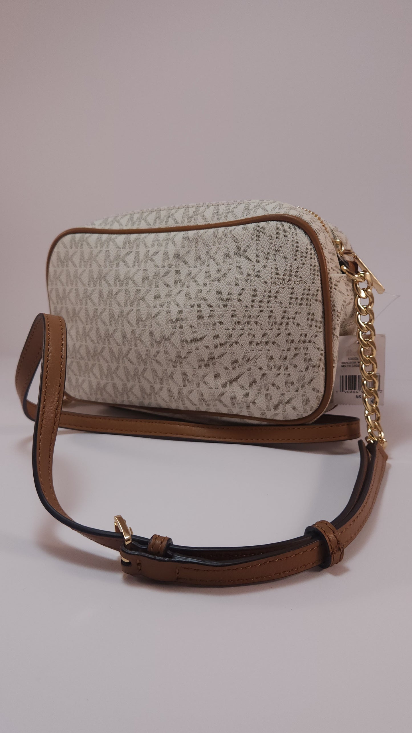 Michael Kors Bolso Cruzado Vanilla Monograma - Nuevo y Original