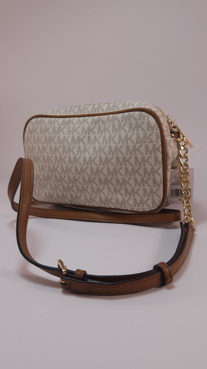 Michael Kors Bolso Cruzado Vanilla Monograma - Nuevo y Original