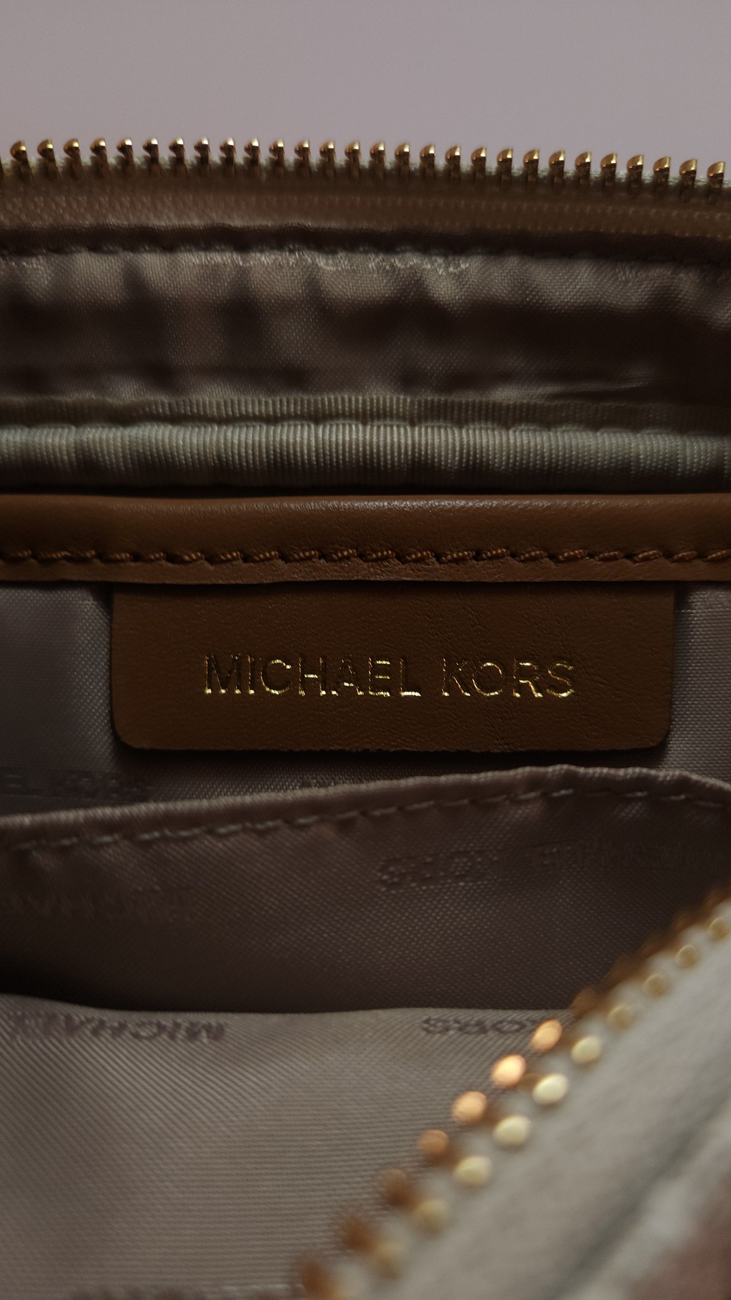 Michael Kors Bolso Cruzado Vanilla Monograma - Nuevo y Original