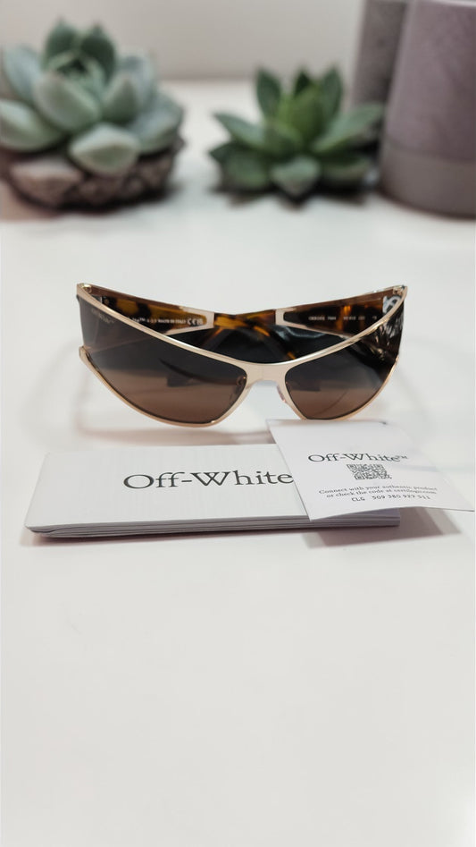 Lentes Off-White Luna Dorado & Marrón OERI102