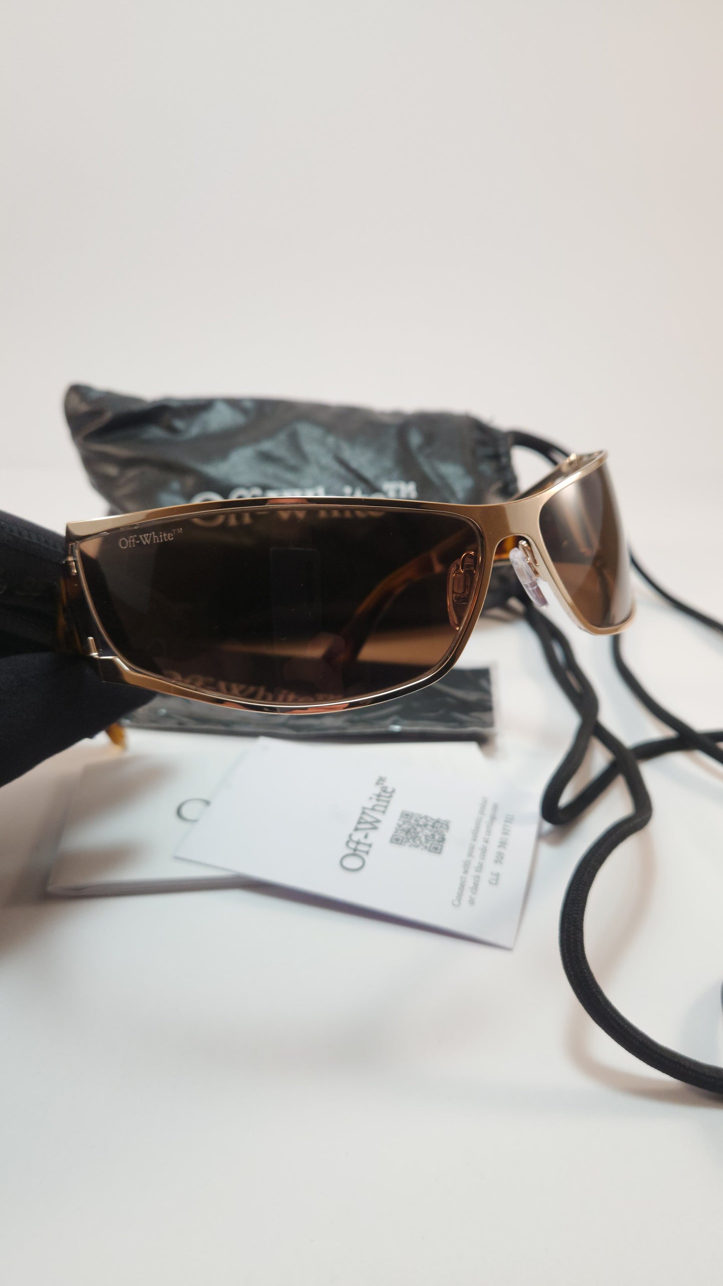 Lentes Off-White Luna Dorado & Marrón OERI102