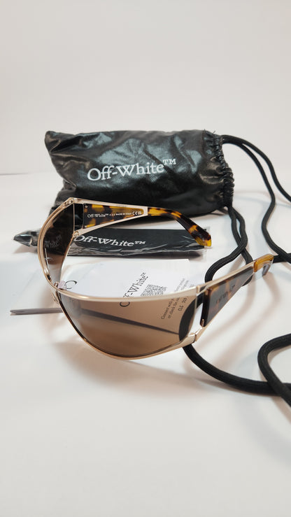 Lentes Off-White Luna Dorado & Marrón OERI102
