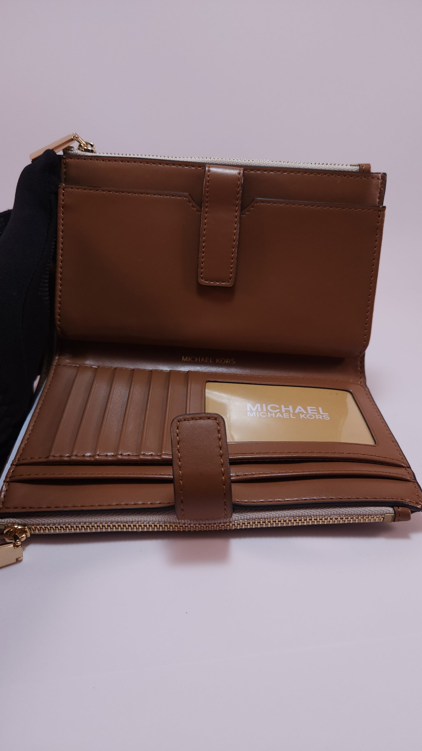 Cartera Michael Kors Jet Set Travel Beige Marrón