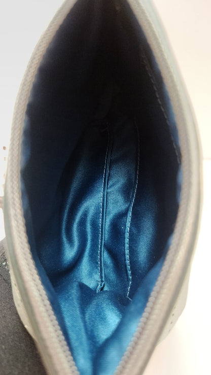 Bolsa de Mano Coach Plateada Metálica Op Art