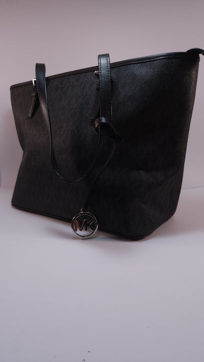 Michael Kors Bolsa Shoulder Monogram Negra