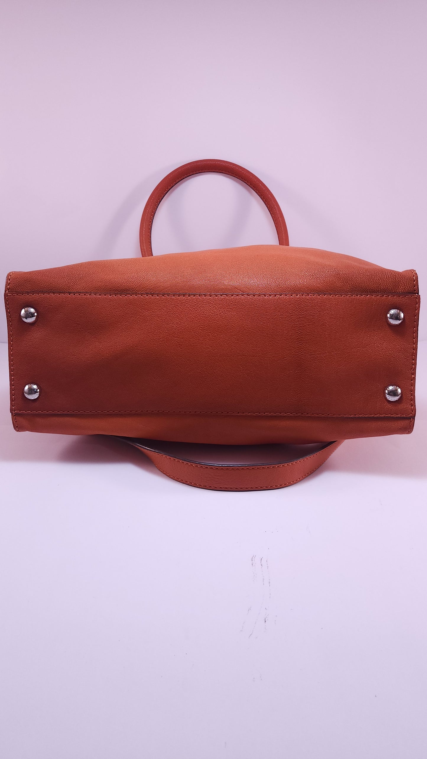 Bolsa Satchel Estructurada Michael Kors Naranja