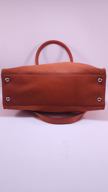 Bolsa Satchel Estructurada Michael Kors Naranja