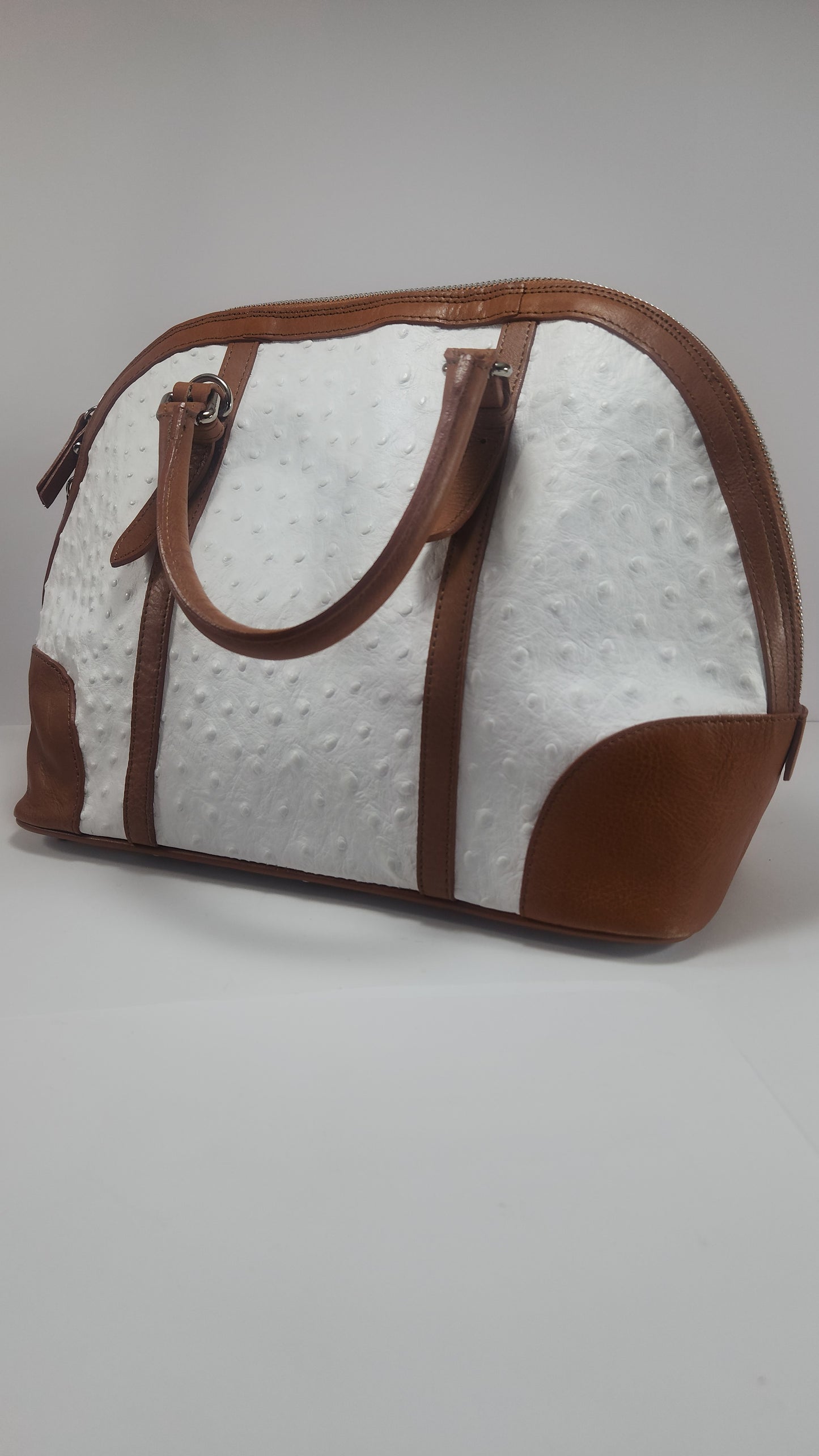 Bolsa Satchel Valentina Estilo Avestruz