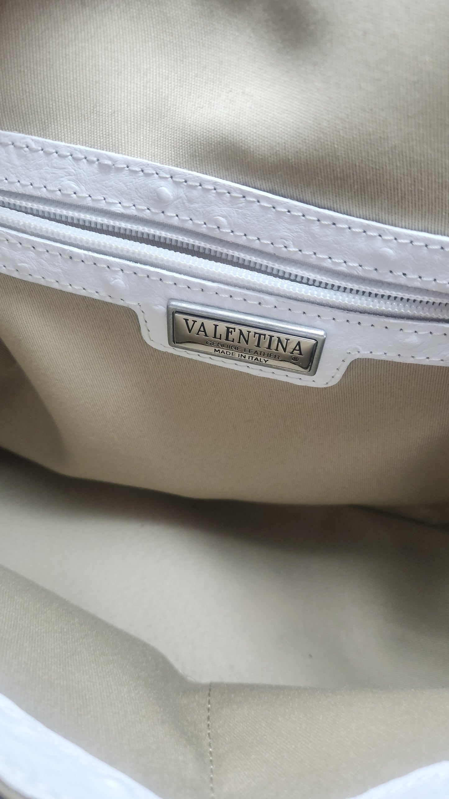 Bolsa Satchel Valentina Estilo Avestruz