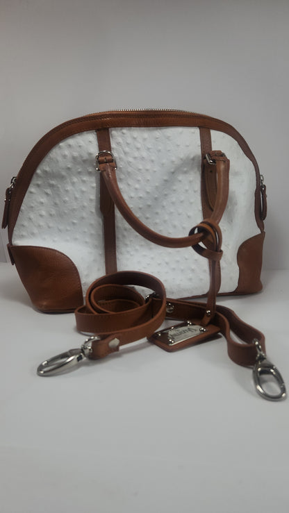 Bolsa Satchel Valentina Estilo Avestruz