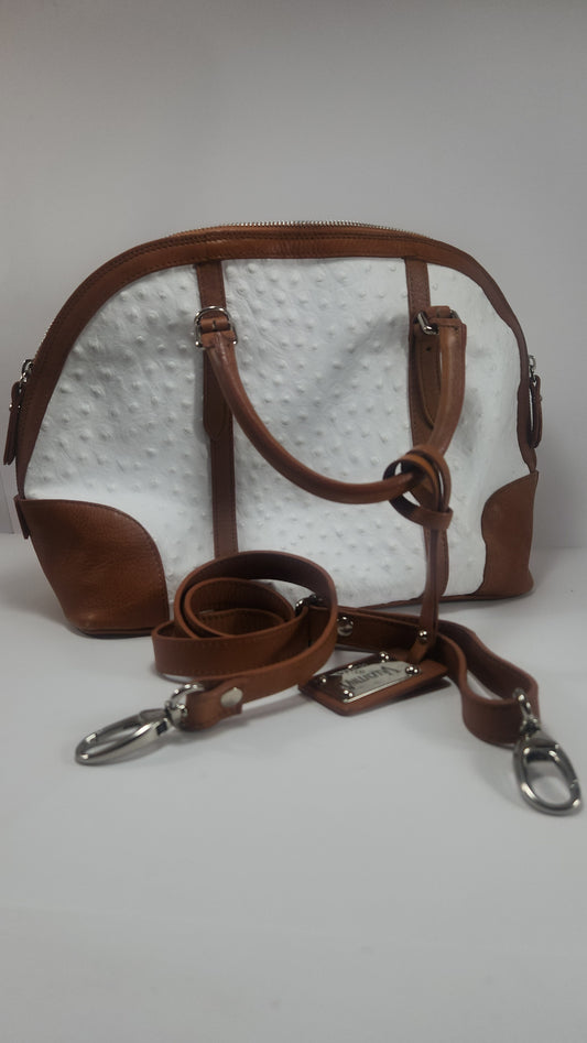 Bolsa Satchel Valentina Estilo Avestruz