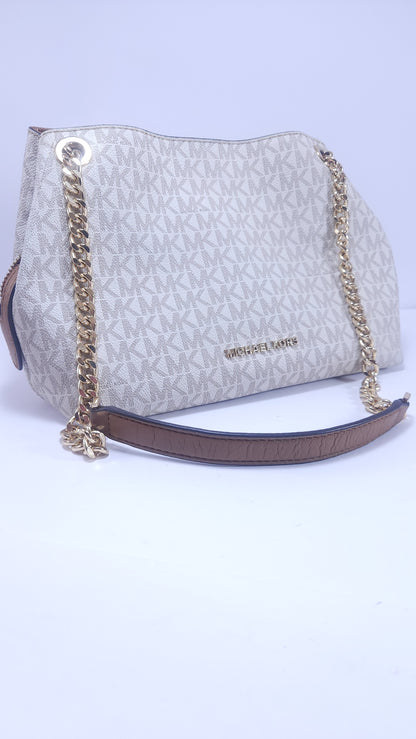 Bolsa Michael Kors Monograma Beige