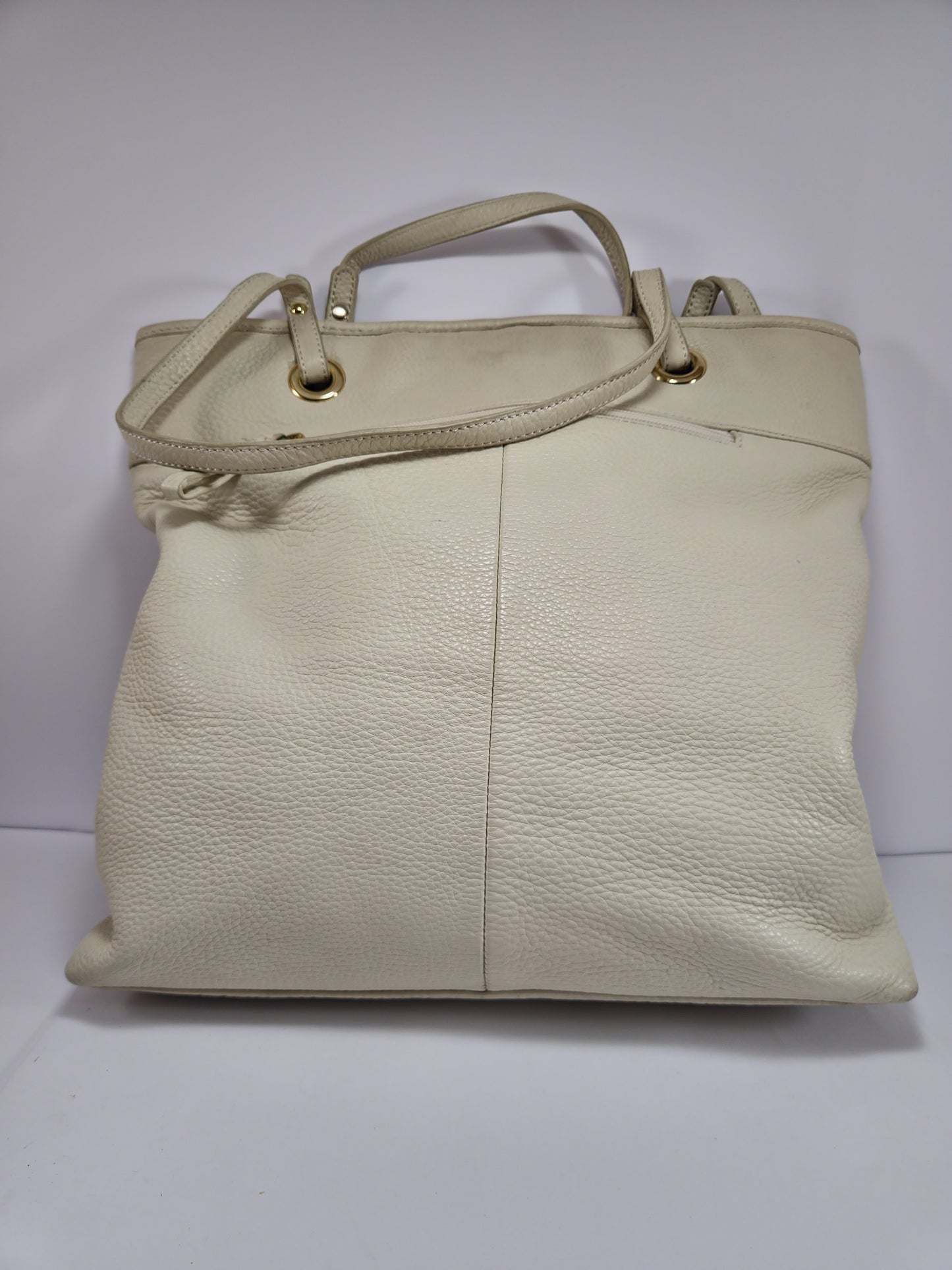 Bolsa Tommy Hilfiger de Hombro en Piel Color Crema