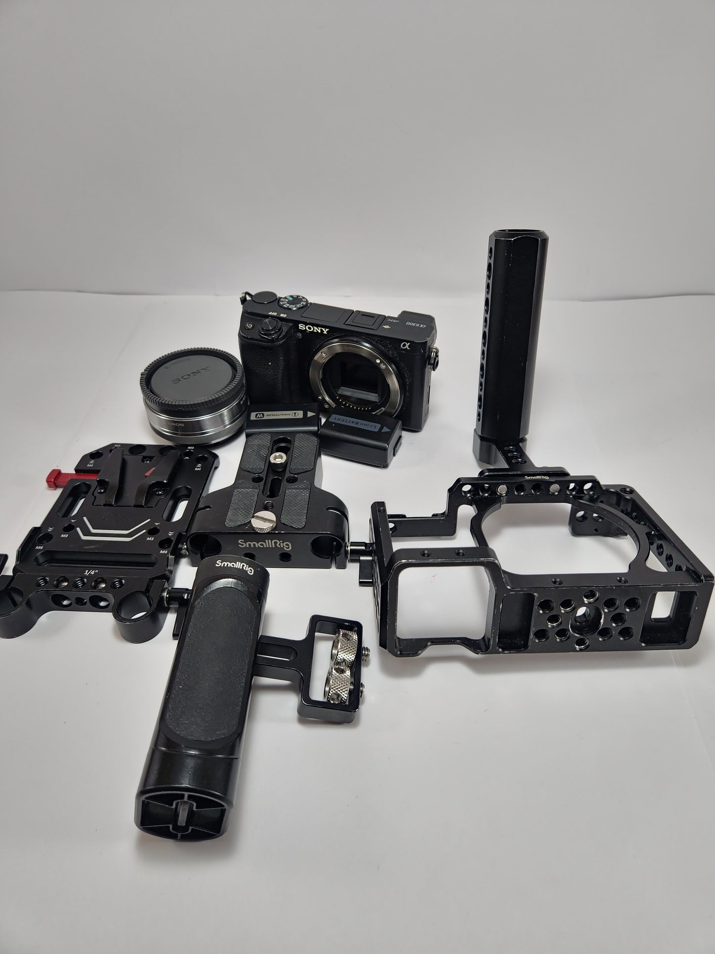 Cámara Sony Alpha A6300 con Rig y Accesorios