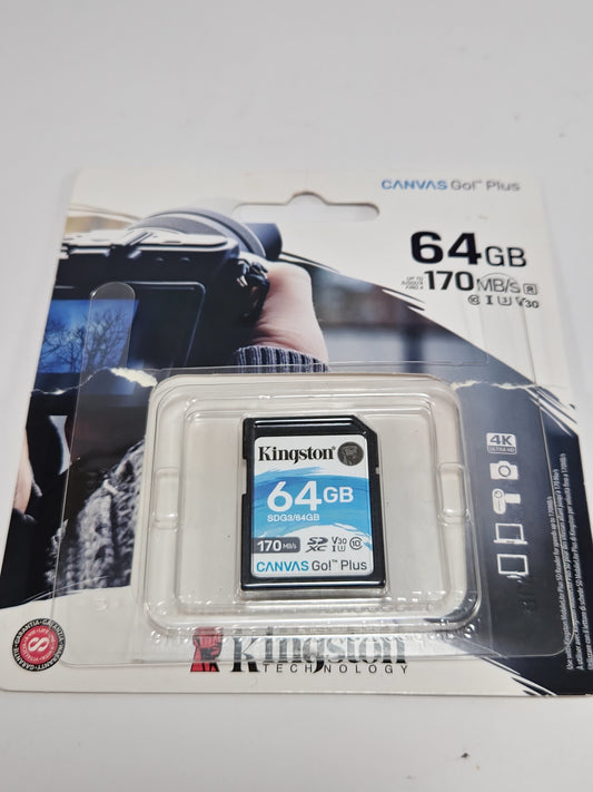 Kingston SDXC 64GB Canvas Go! Plus