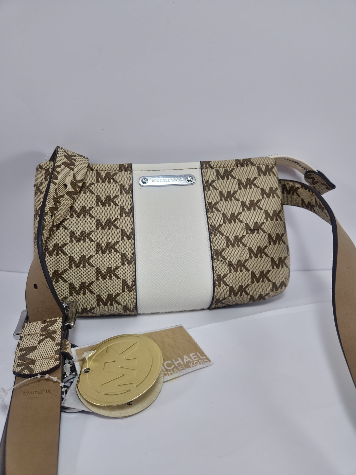 Michael Kors Belt Bag Optic White