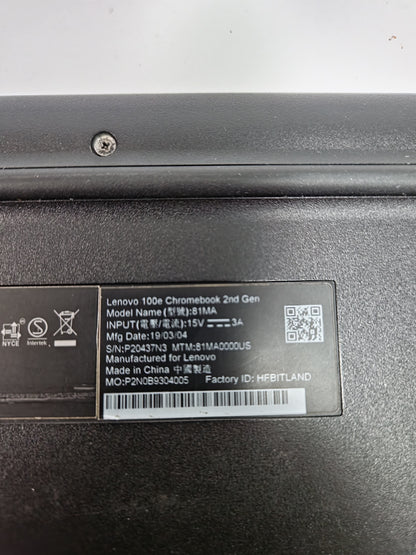 Lenovo 100E Chromebook 2da Gen