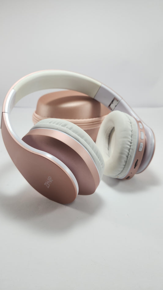 Audífonos ZANC Bluetooth Rose Gold