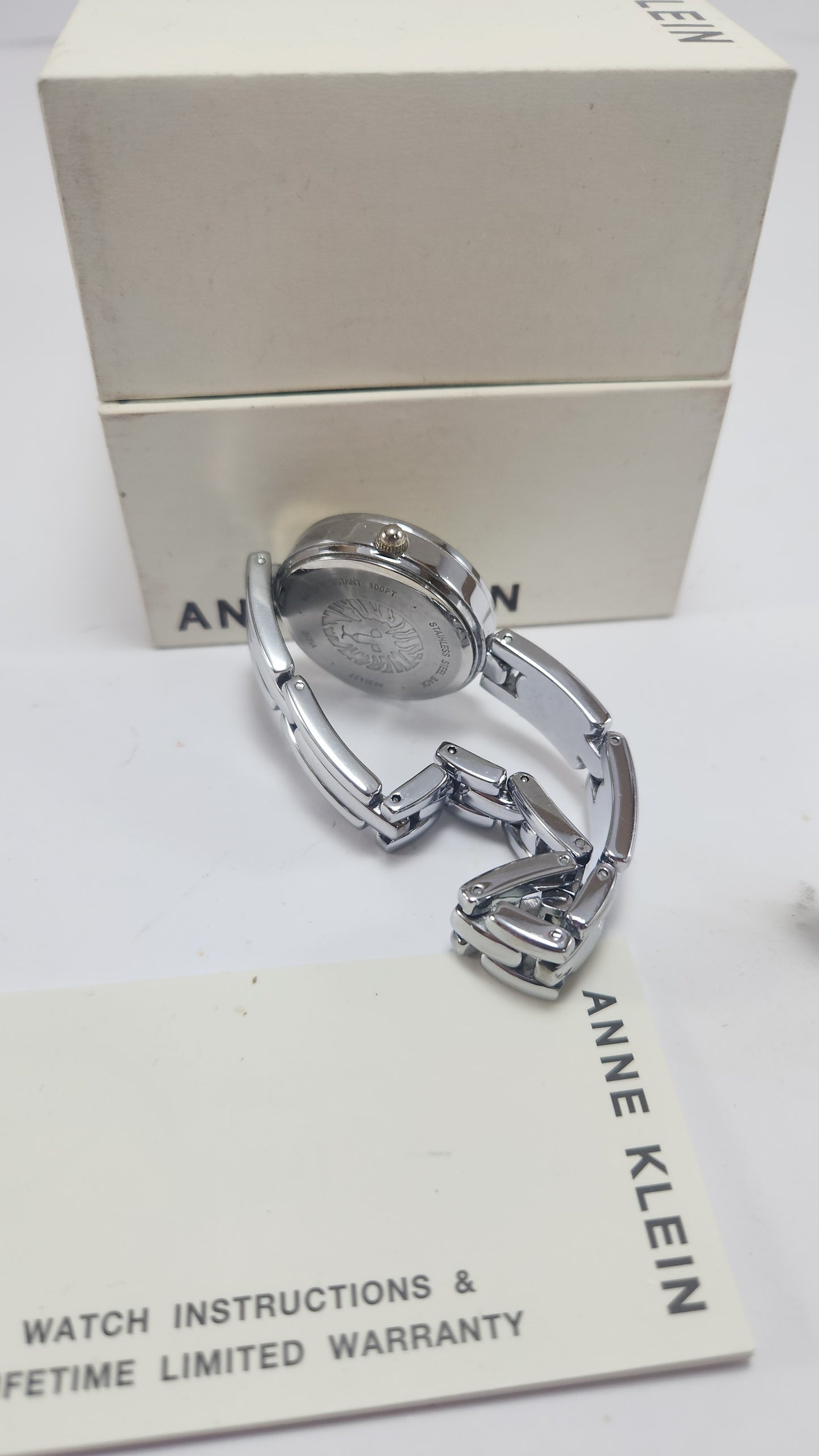 Anne Klein Diamond Silver-Tone Elegance