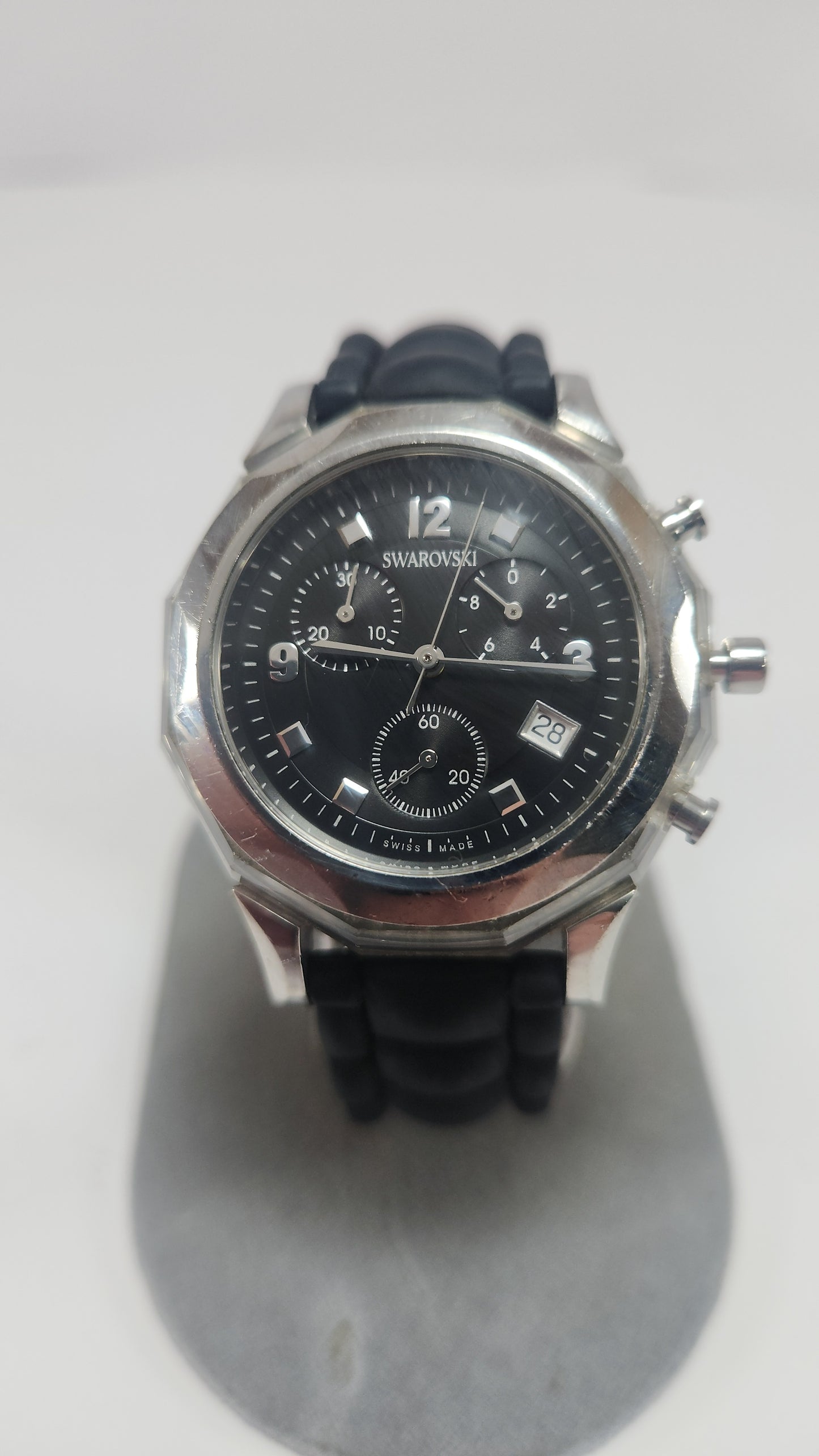 Reloj Swarovski Chronograph Black Dial – Swiss Made