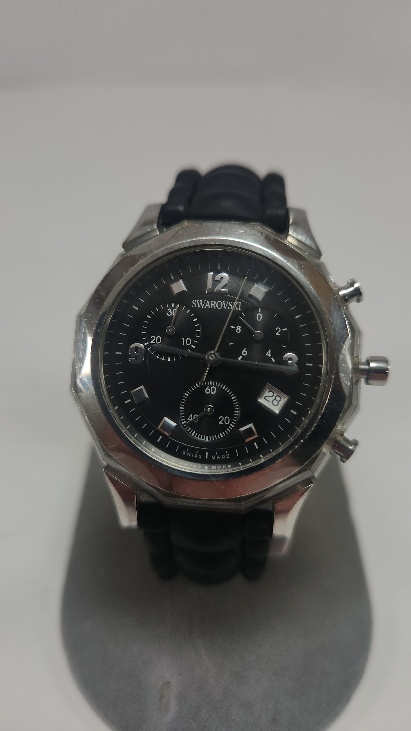 Reloj Swarovski Chronograph Black Dial – Swiss Made