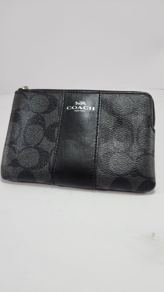 Monedero Coach Black Signature