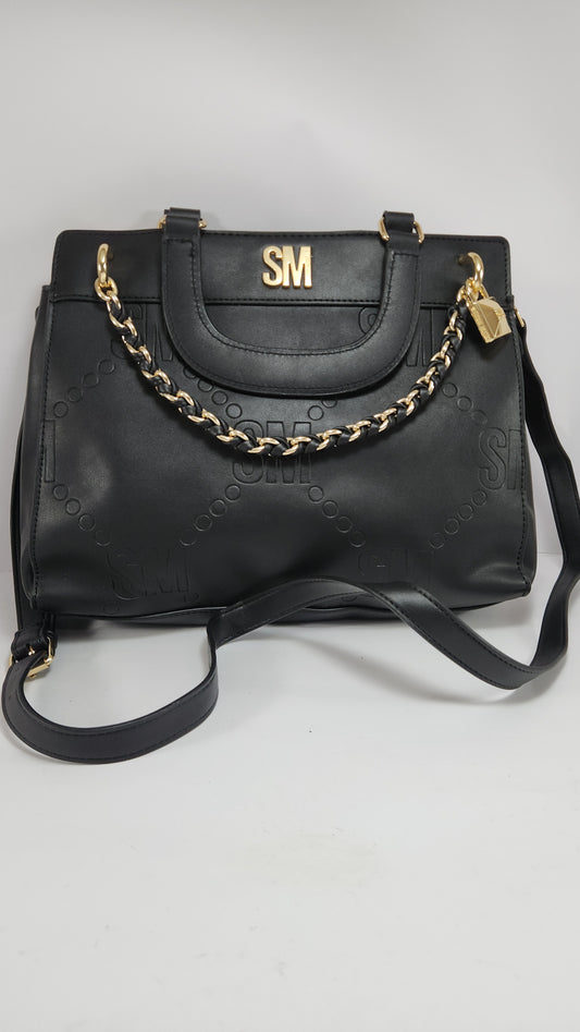 Steve Madden Embossed Logo Blisha Chain Satchel