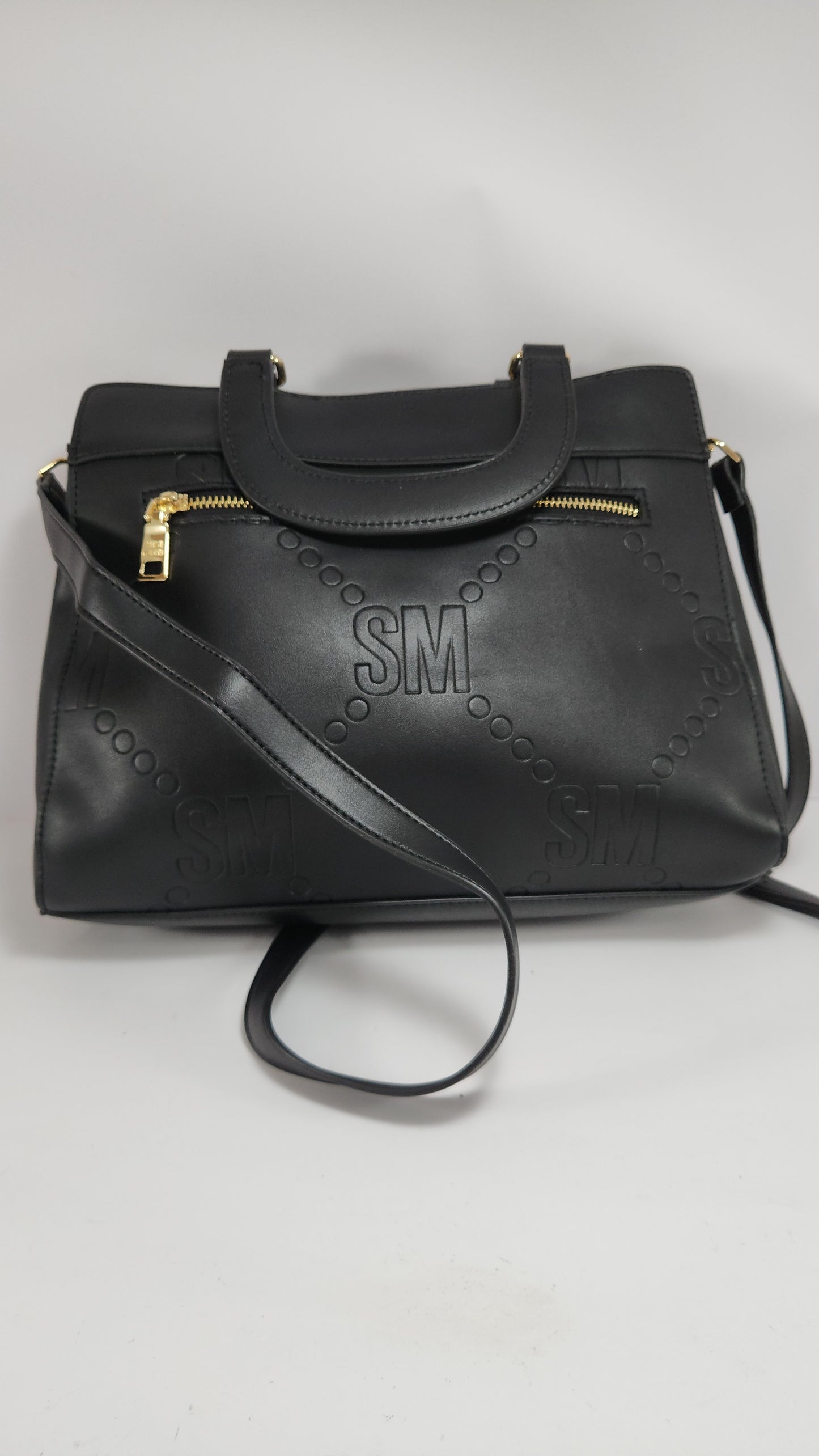 Steve Madden Embossed Logo Blisha Chain Satchel