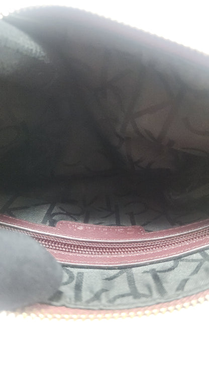 Calvin Klein Burgundy Crossbody